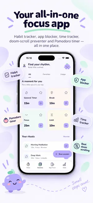 HabiTamer - ADHD Focus Timer screenshot 2