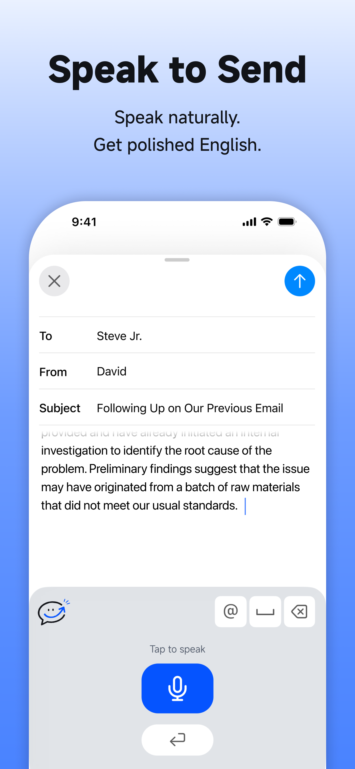 ElevTalk: Speak, Send, Improve