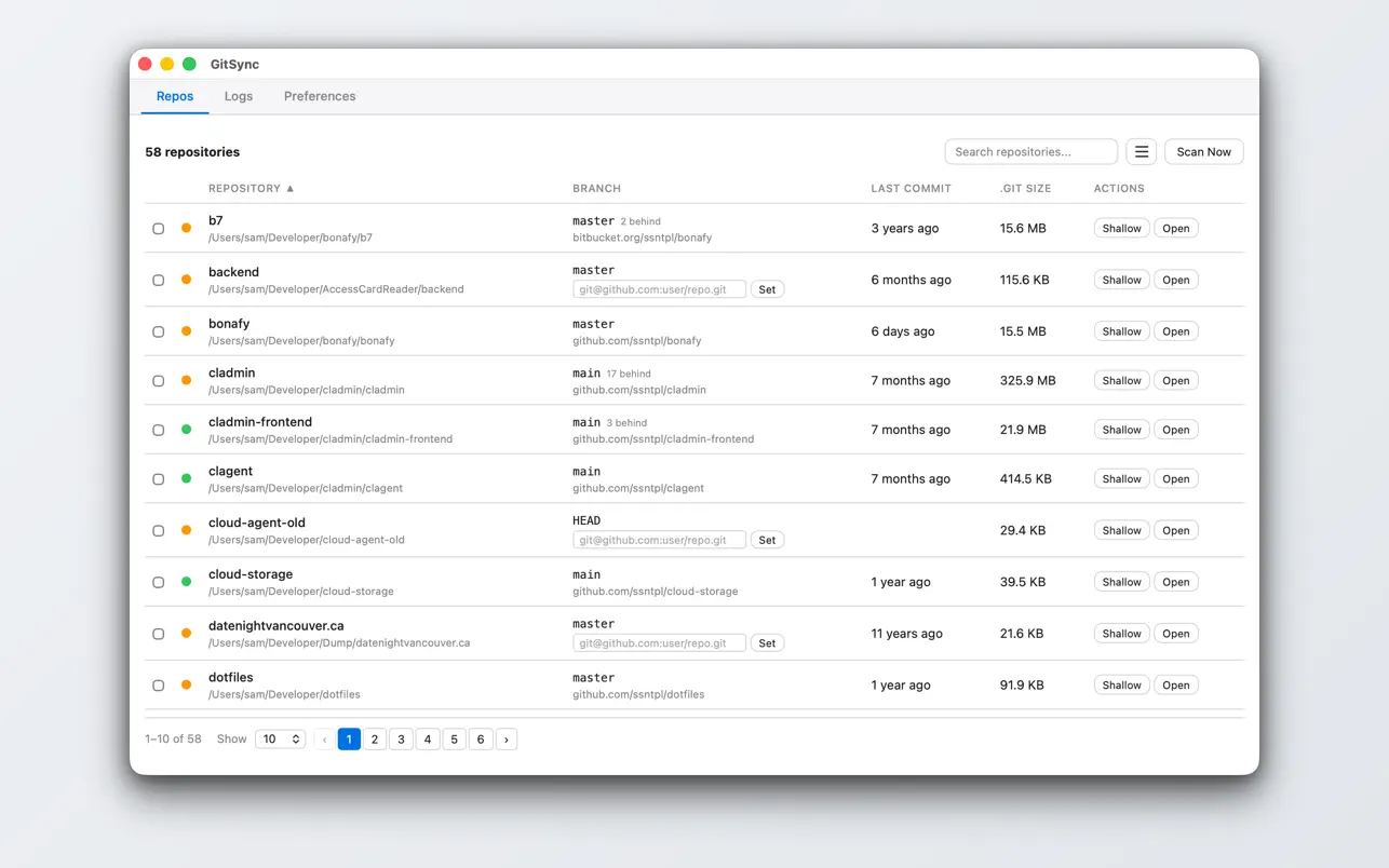 #1. GitSync Lite (macOS) By: ssntpl.com