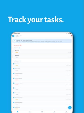 Lucidus - Routine Planner iPad screenshot