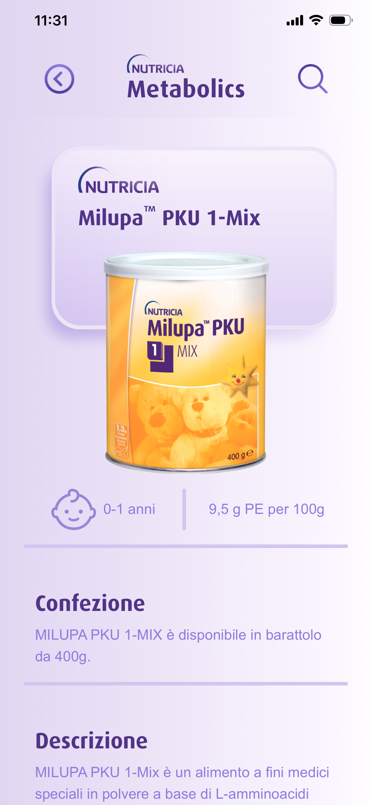 Vademecum Metabolico Nutricia