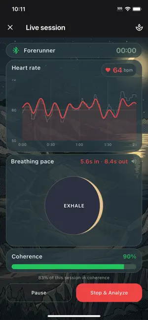 Resonance: HRV Biofeedback screenshot 1