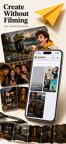 Faceless Video Maker: YumCut iPhone screenshot