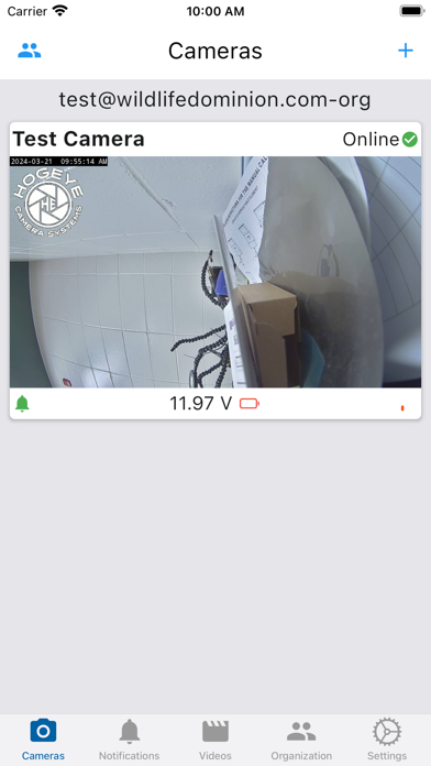 HogEye Camera Management Screenshot