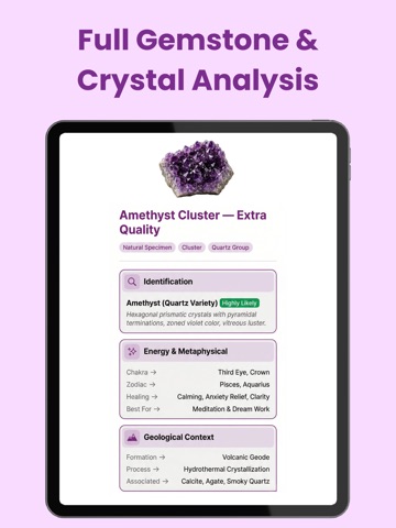 Crystal & Stone Identifier iPad screenshot