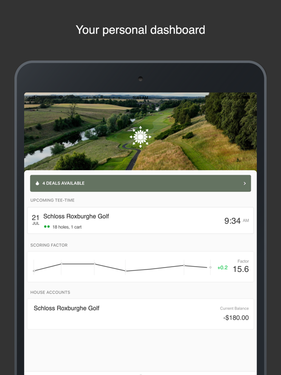 Roxburghe iPad screenshot