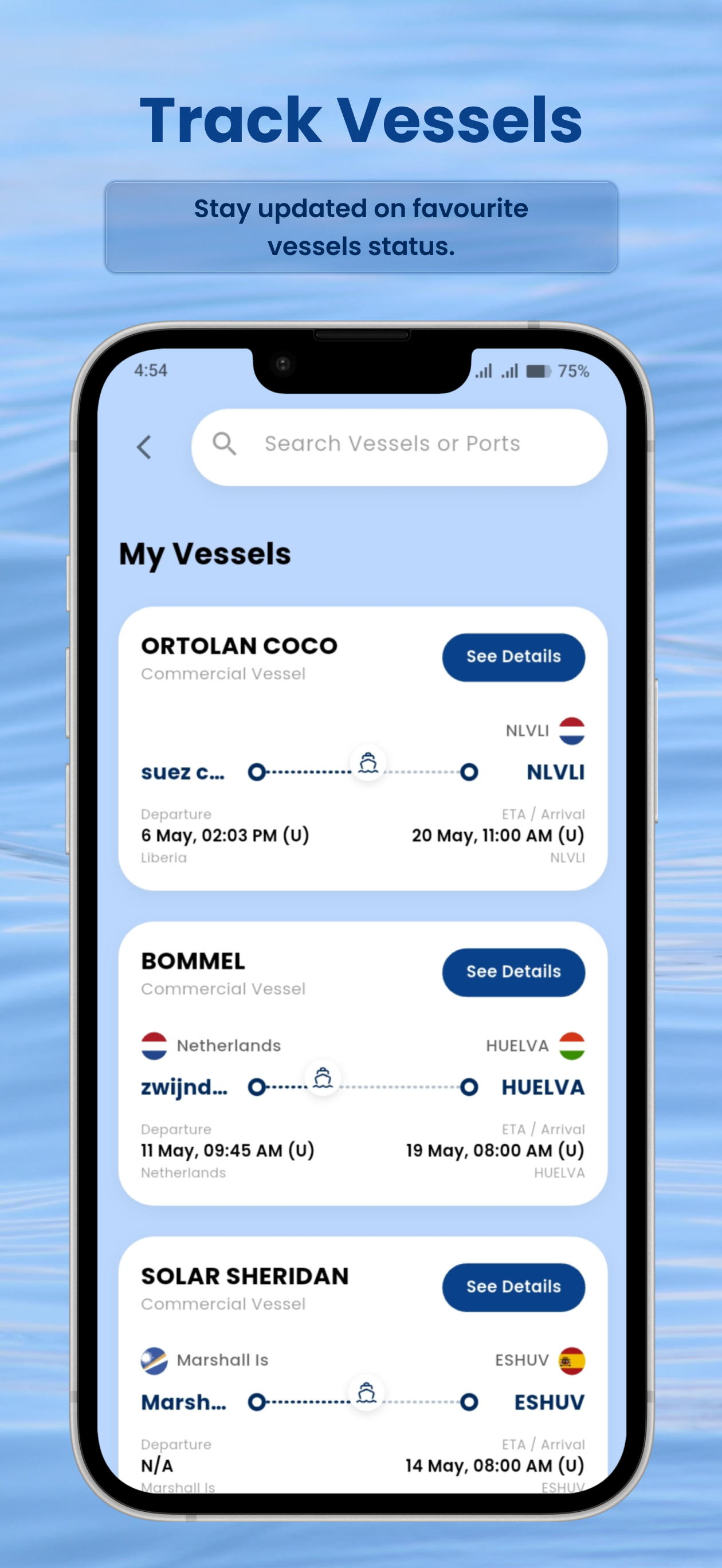 Marine Traffic - Ship Position