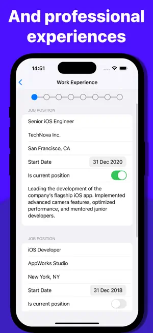 Resume Maker Create & Export screenshot 3