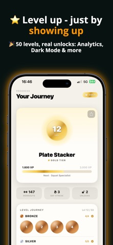 GymRhythm – Gym Habit Streak iPhone screenshot