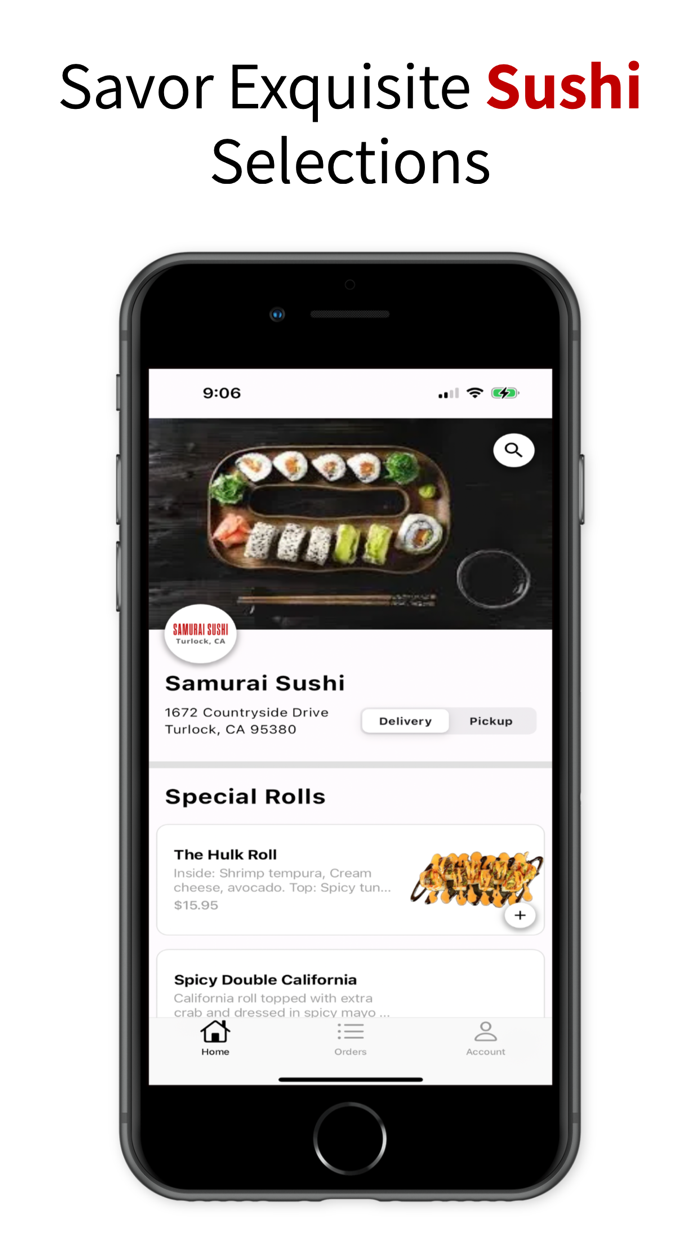 Samurai Sushi - Ordering