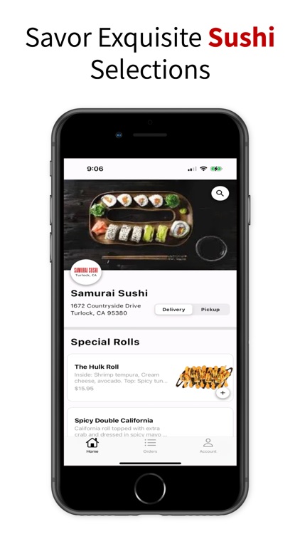 Samurai Sushi - Ordering