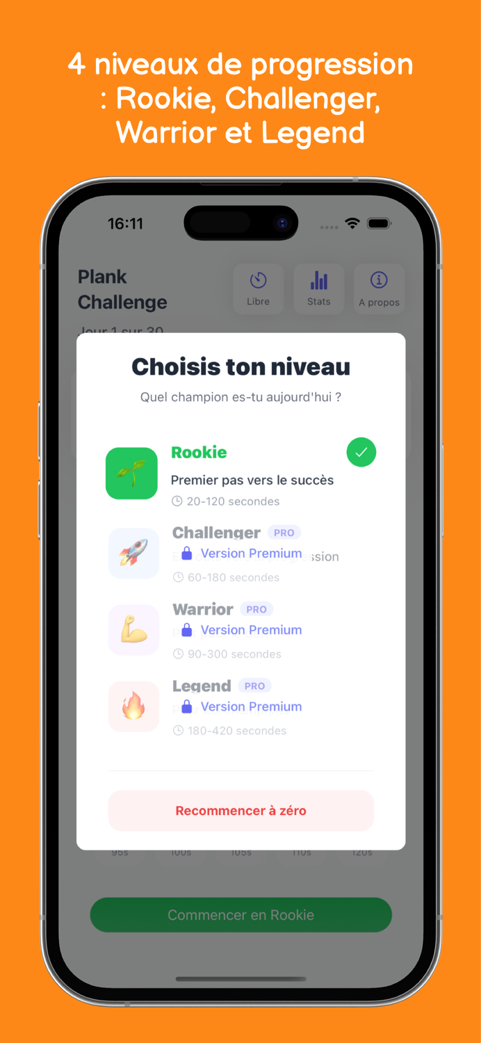 Défi Gainage - 30 jours
