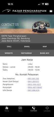 GKPB Fajar Pengharapan iPhone screenshot