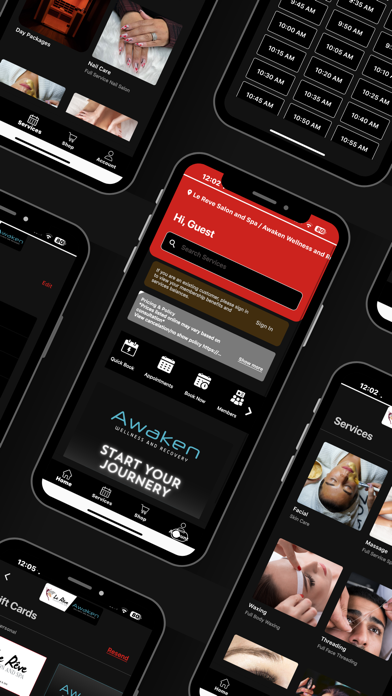 Le Rêve & Awaken Booking App Screenshot