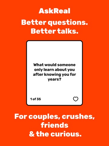 AskReal Deep Conversations iPad screenshot