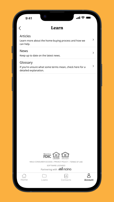 Avidia Mortgage App Screenshot