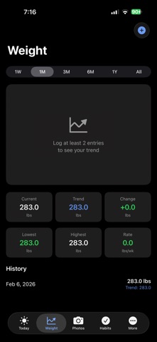 Weight Stats Journey Screenshot 7 of 10