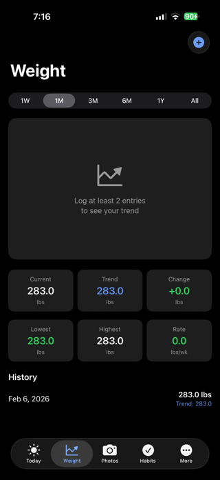 Weight Stats Journey Screenshot 7 of 10