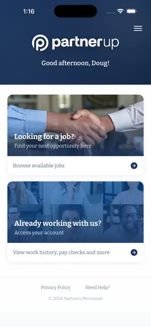 PartnerUp - Partners Personnel screenshot 1