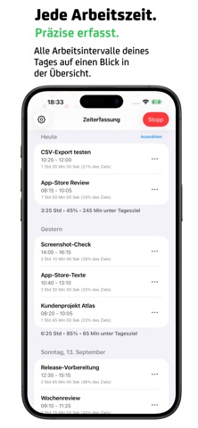 Flugs – Zeiterfassung — Screenshot 3