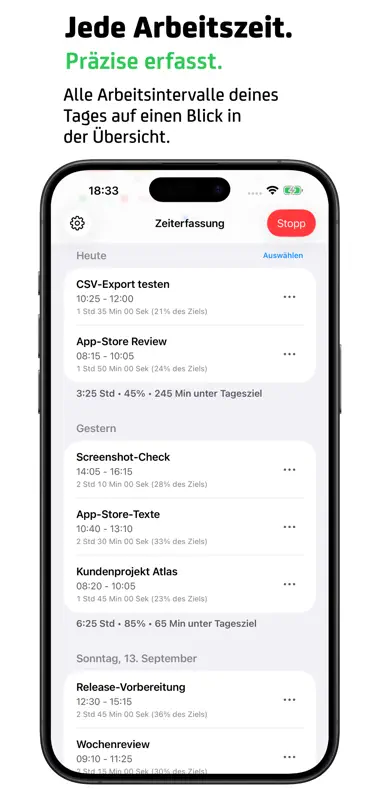 Flugs – Zeiterfassung screenshot 3 of 4