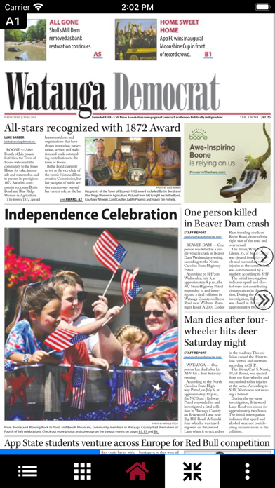 Watauga Democrat Screenshot