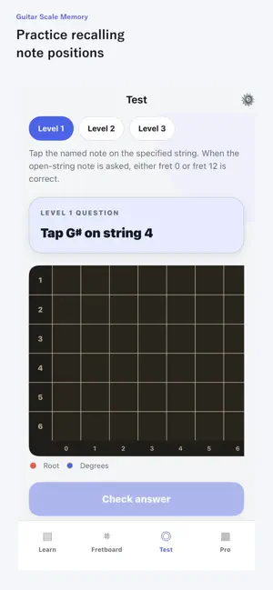 Guitar Scale Memory screenshot 4