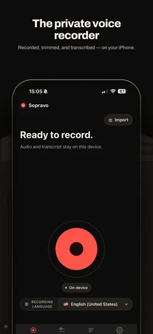 Sopravo: Voice Recorder screenshot 1