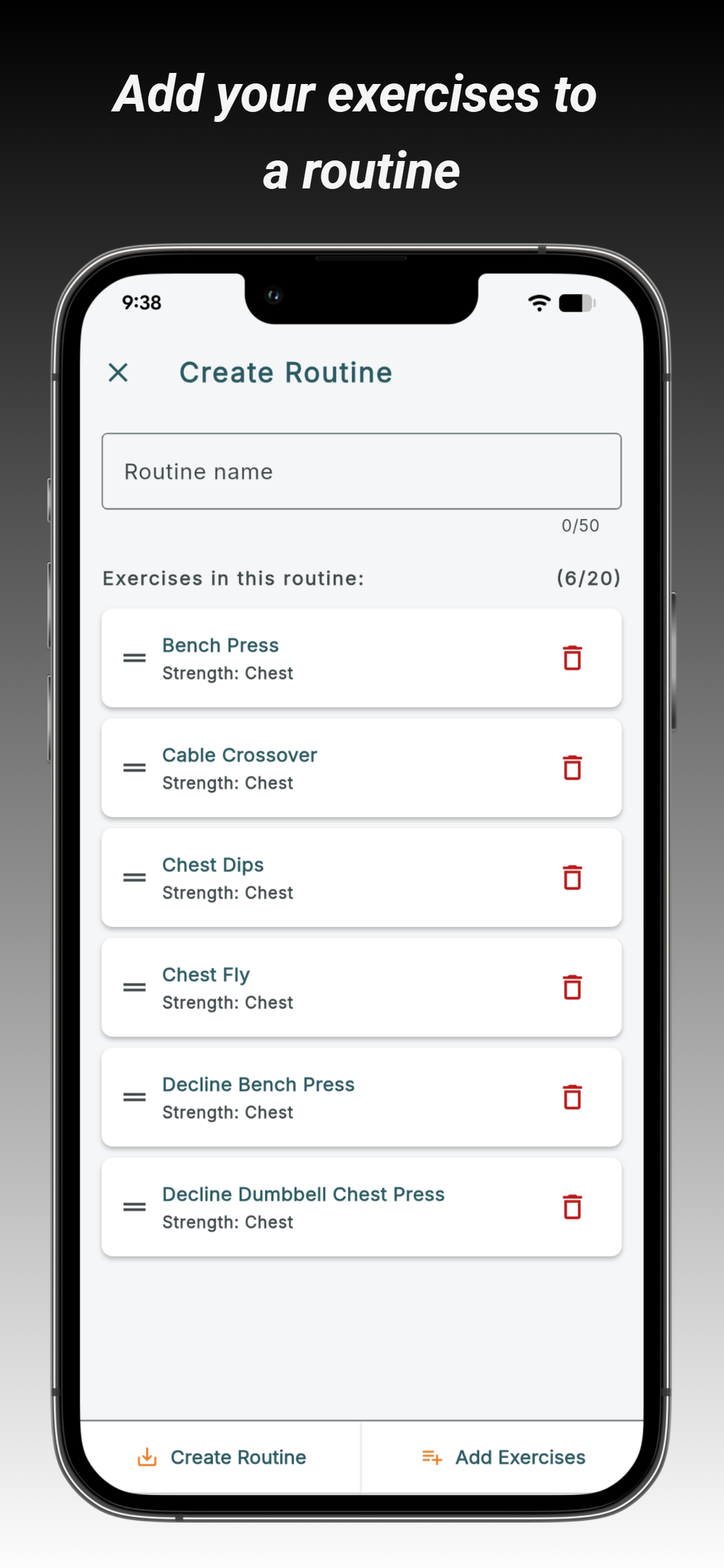 JustLiftin Workout Tracker screenshot 3