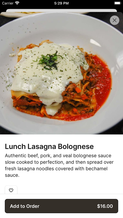 Iavarone's Italian Steakhouse iPhone screenshot 4 - Food & Drink app