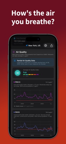 Climio: Climate Change Tracker screenshot