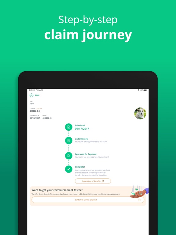 Healthy Paws App iPad screenshot 4 - Finance app