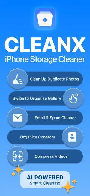 CleanX: Clean Up Storage iPhone screenshot 1