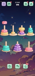 Screenshot of Tower of Hanoi Sort