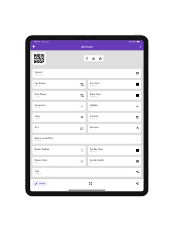 QR Studio ‎ iPad screenshot