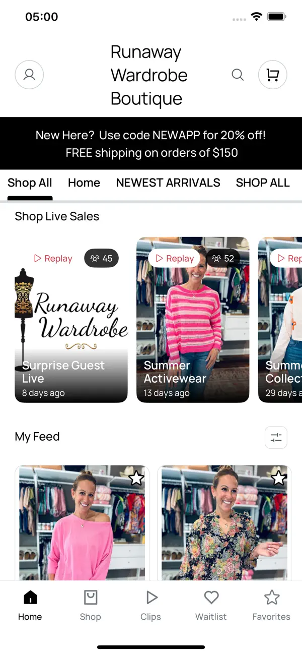 Screenshot #2 pour Runaway Wardrobe Boutique