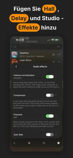 Screenshot von Flacbox: Hi-Res Musikplayer auf dem iPhone 4