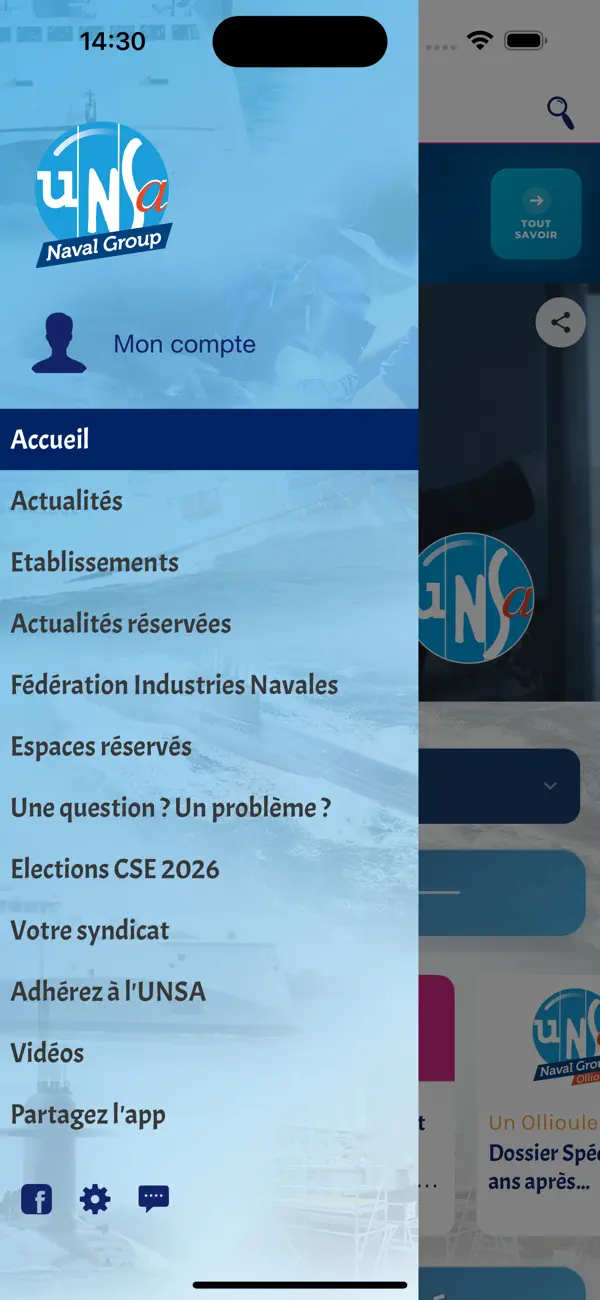 Screenshot #2 pour UNSA Naval Group