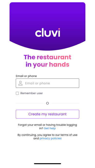 Cluvi Restaurantes Screenshot