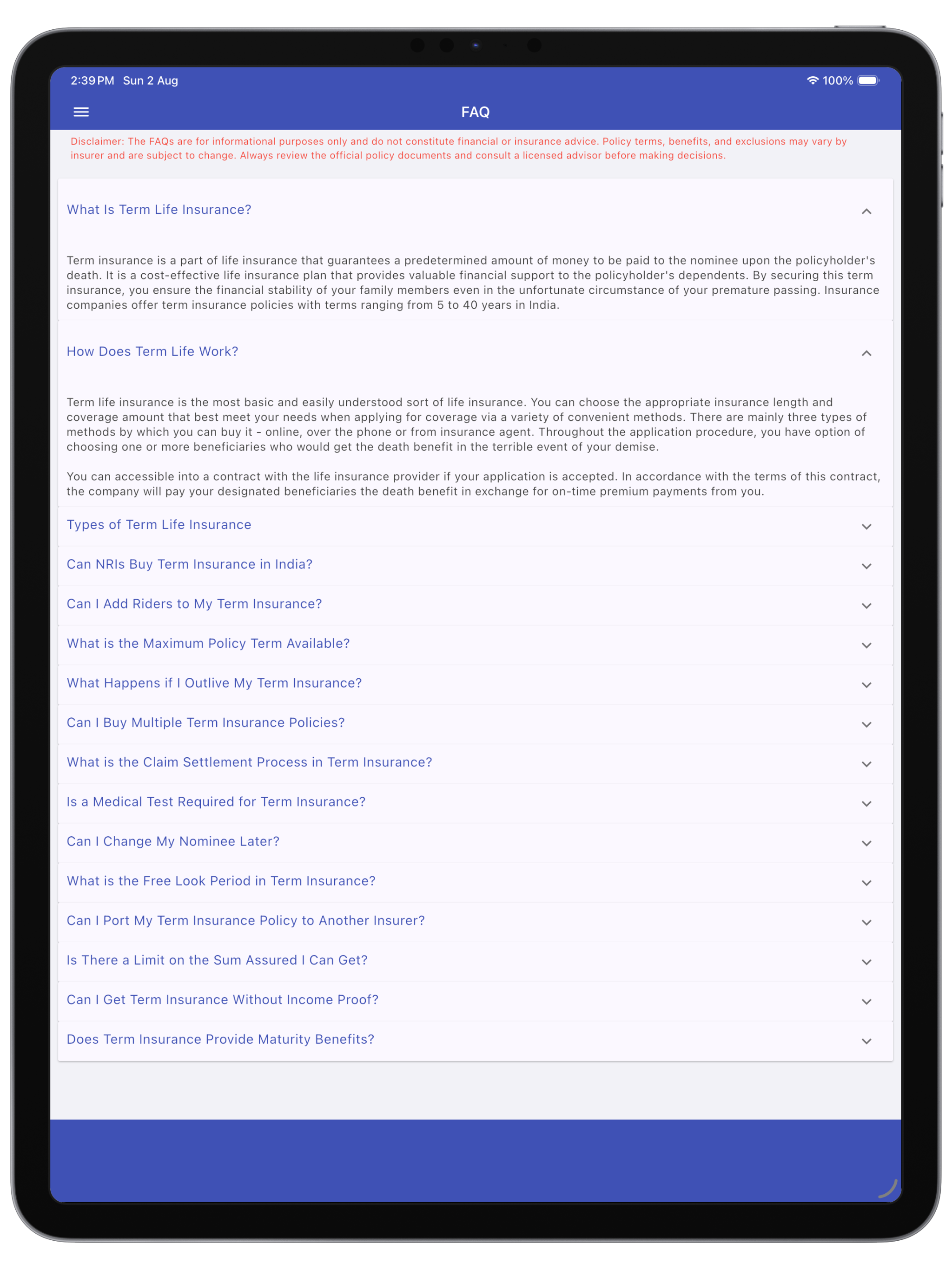 Term Insurance Calculator screenshot 16