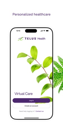 TELUS Health Virtual Care iPhone screenshot 1