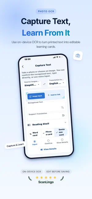 ScanLingo: Book OCR Vocabulary screenshot 2