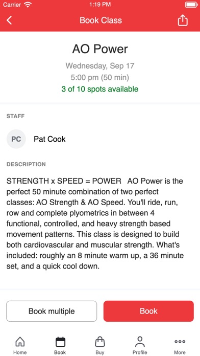 Athletic Outcomes iPhone screenshot 3 - Health & Fitness app
