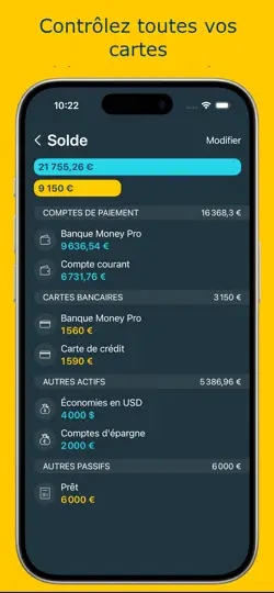 Capture d'écran de Money Pro sur iPhone 5