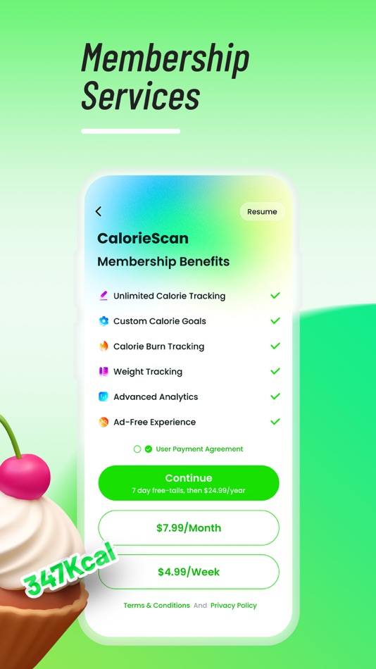#7. CalorieScan:AI Calorie Tracker (iOS) 由: Runtopia Technology Co.