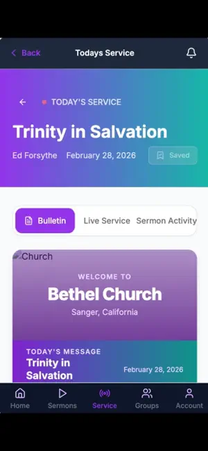Bethel Church Sanger screenshot 1