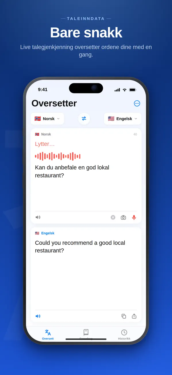 Screenshot #1 pour Min Oversetter Pro