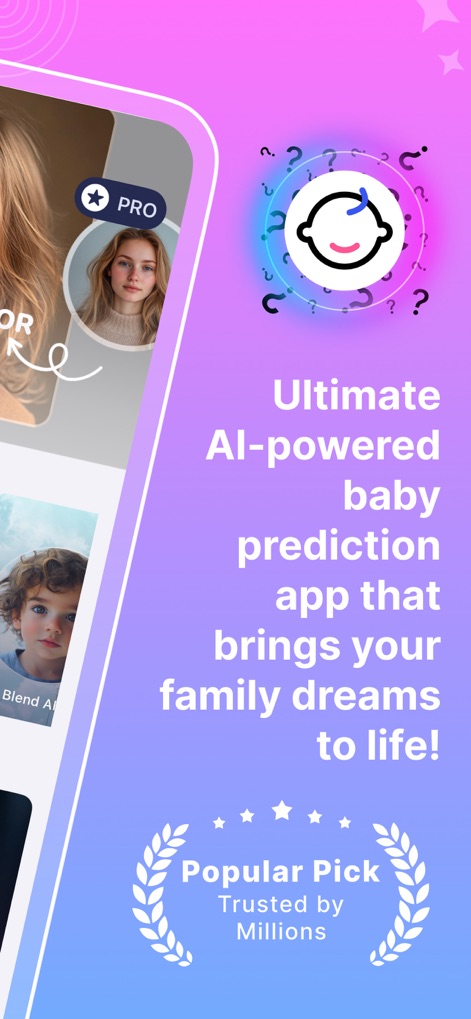 AI Baby Generator Baby Blend - Users can explore the "Ultimate AI-powered baby prediction app" that has earned its reputation as a "Popular Pick Trusted by Millions."