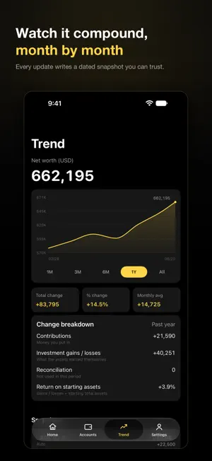 Worth — Net Worth Tracker screenshot 3
