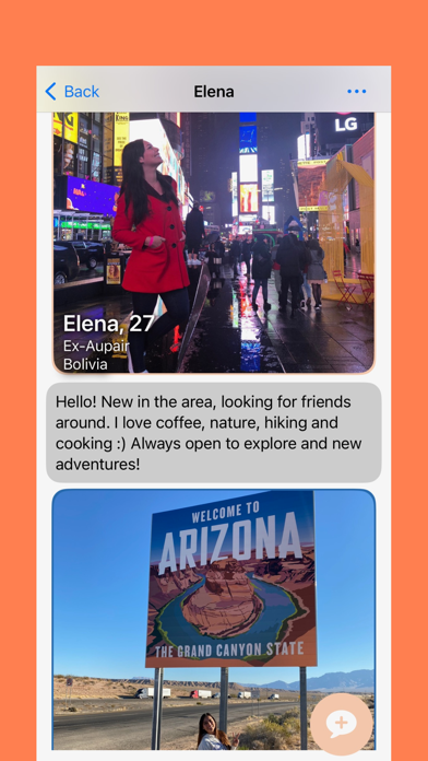 Aupair Connect iPhone screenshot 3 - Social Networking app